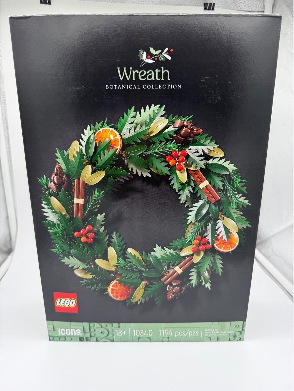 LEGO Icons Wreath 10340Botanical Collection Christmas Holiday Decor Set BRANDNEW
